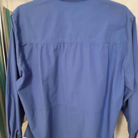 Coldwater Creek Blue Button Womens Shirt Size Petite L - Picture 5 of 14